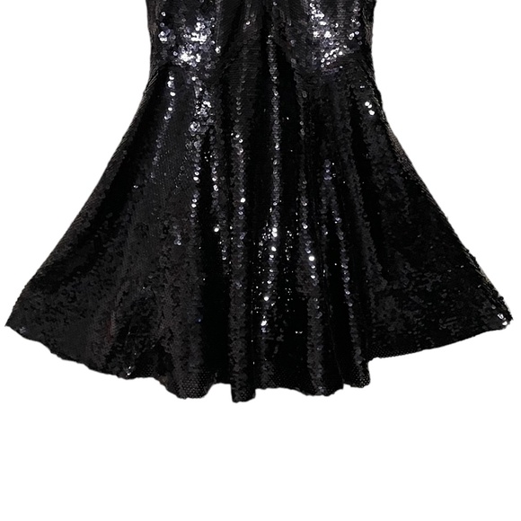 Free People Til Dawn Sequin Sparkle Mini Fit and Flare Skater Dress Size XS - Picture 2 of 6